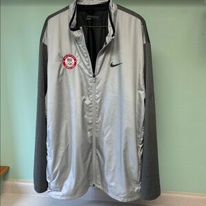 Nike Olympic team Silver and Gray Men's Windbreaker